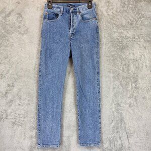 Levis 501 Crop Jeans Womens 26 Blue Made & Crafted Organic Cotton Straight Denim